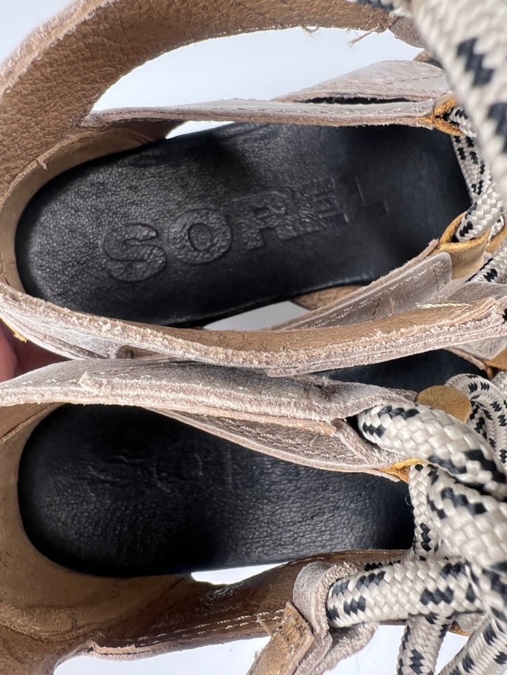 SOREL Women’s Size 7 Sahara Leather Torpeda II Lace-Up Gladiator Sandals - Picture 11 of 12